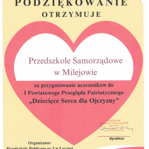 Podziękowanie  - 07.11.2025r. 