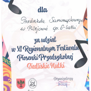 Wyróżnienie Siedliskie Nutki 2025r.